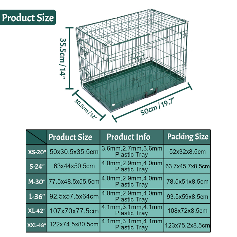 Sklopivi žičani metalni kavez za pse Sklopivi žičani metalni kavez za pse