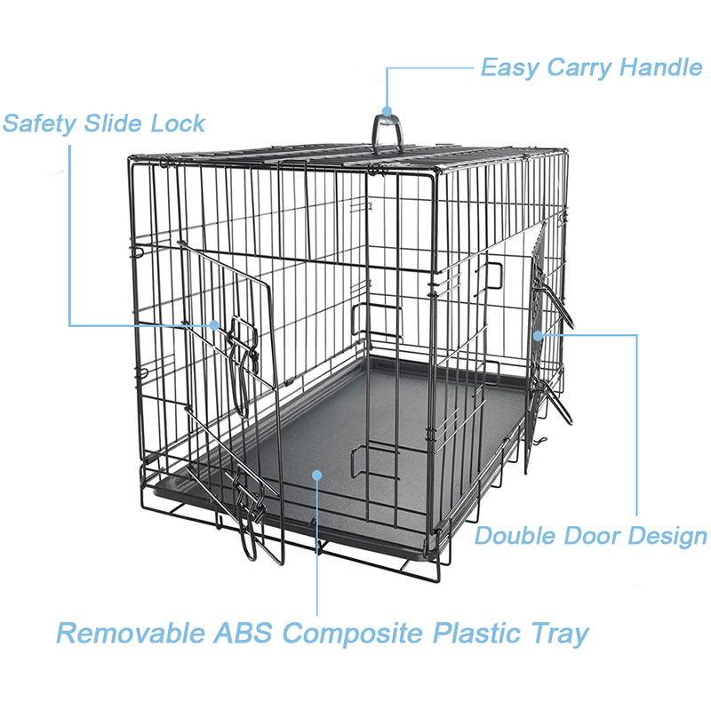 Sklopivi žičani metalni kavez za pse Sklopivi žičani metalni kavez za pse