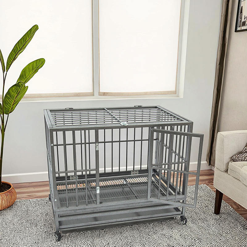 Otvorite gornju tešku cijev metal kavez za pse Otvorite gornju tešku cijev metal kavez za pse