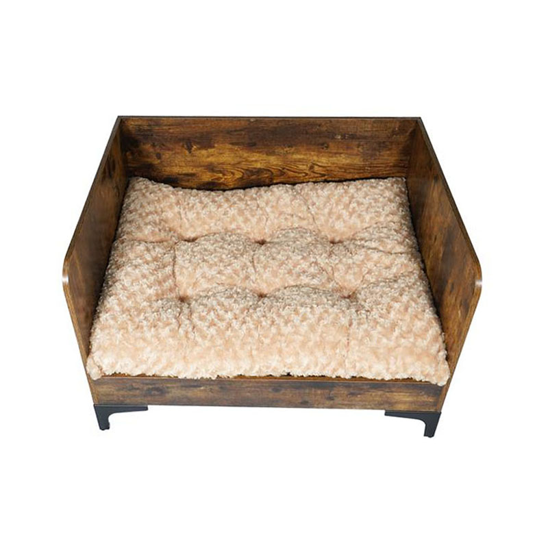 Moderni zatvoreni drveni uzdignuti krevet s okvirom s okvirom Moderni zatvoreni drveni uzdignuti krevet s okvirom s okvirom