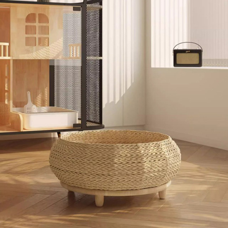 Ručno izrađeni prirodni kraft papir gnijezdo tkani mačji krevet Ručno izrađeni prirodni kraft papir gnijezdo tkani mačji krevet