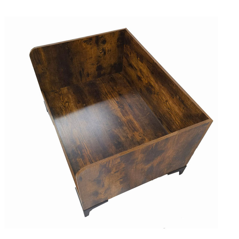 Moderni zatvoreni drveni uzdignuti krevet s okvirom s okvirom Moderni zatvoreni drveni uzdignuti krevet s okvirom s okvirom