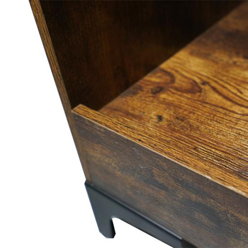 Moderni zatvoreni drveni uzdignuti krevet s okvirom s okvirom Moderni zatvoreni drveni uzdignuti krevet s okvirom s okvirom