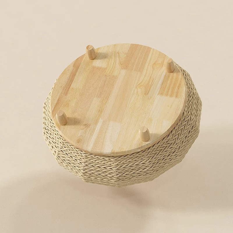 Ručno izrađeni prirodni kraft papir gnijezdo tkani mačji krevet Ručno izrađeni prirodni kraft papir gnijezdo tkani mačji krevet