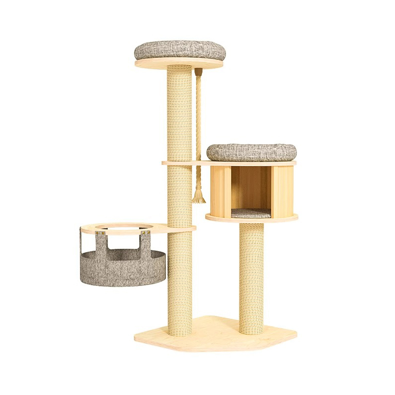 Drveni stan za penjanje okvirom od poda do stropa