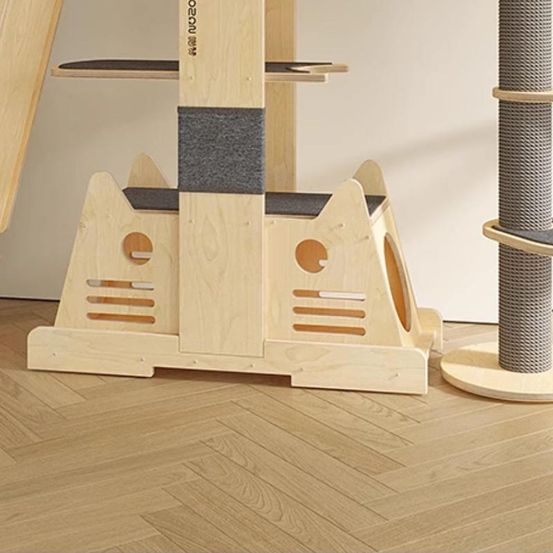Čvrsto drveno vila na više nivoa toranja Velika mačja stabla za penjanje Čvrsto drveno vila na više nivoa toranja Velika mačja stabla za penjanje