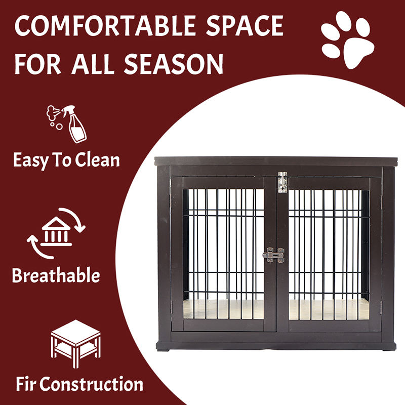 Zatvoreni veliki drveni namještaj u stilu psa kavez Zatvoreni veliki drveni namještaj u stilu psa kavez