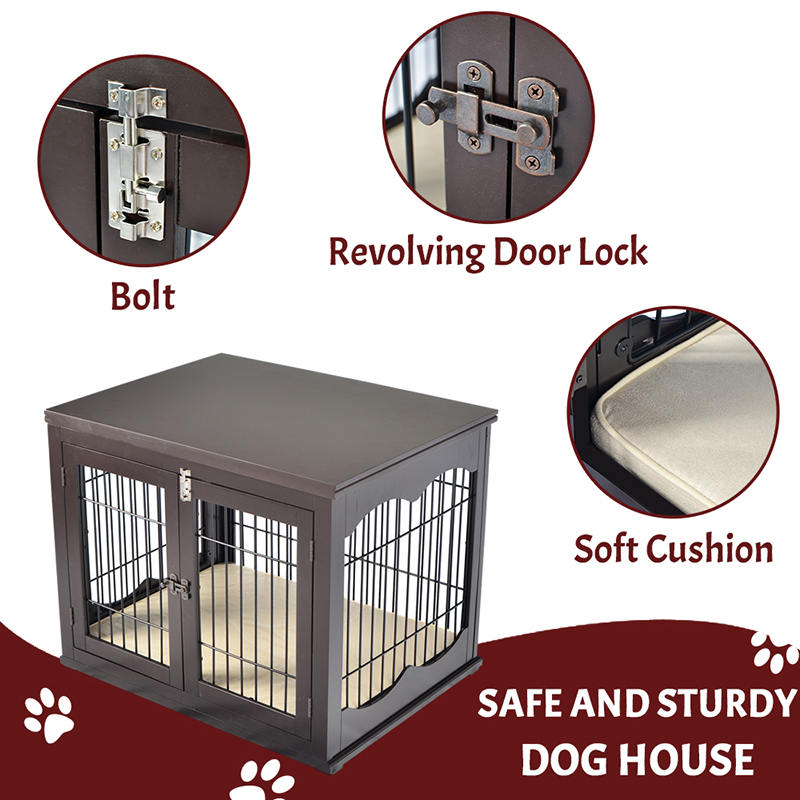 Zatvoreni veliki drveni namještaj u stilu psa kavez Zatvoreni veliki drveni namještaj u stilu psa kavez