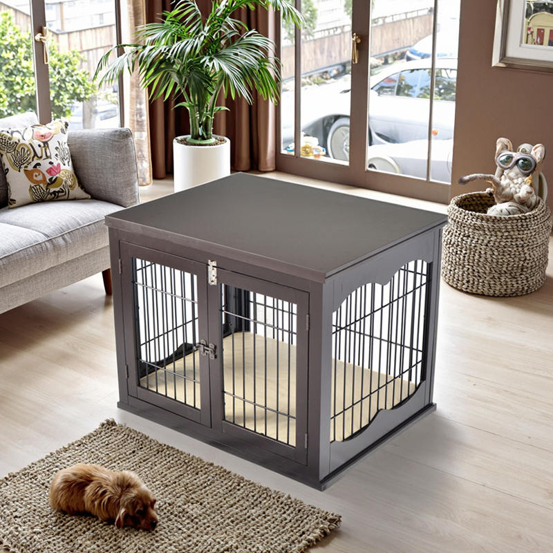 Zatvoreni veliki drveni namještaj u stilu psa kavez Zatvoreni veliki drveni namještaj u stilu psa kavez