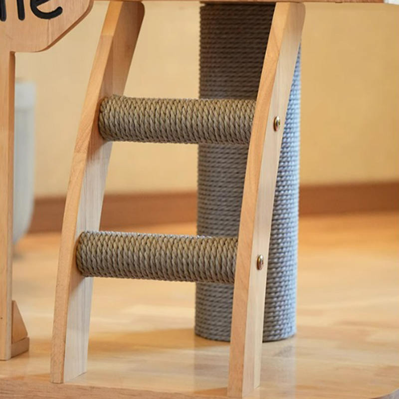 Gljiva oblik stana u kulu drveta penjačka okvir Čvrsto mačje stablo s ljestvicama Gljiva oblik stana u kulu drveta penjačka okvir Čvrsto mačje stablo s ljestvicama