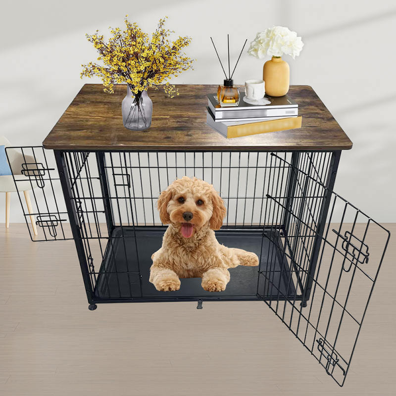 Veliki kavez za pse od drveta s uklonjivim ladicom Veliki kavez za pse od drveta s uklonjivim ladicom