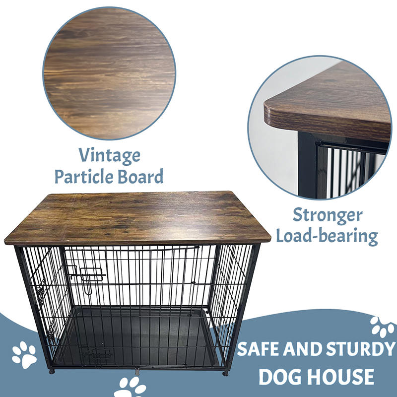 Veliki kavez za pse od drveta s uklonjivim ladicom Veliki kavez za pse od drveta s uklonjivim ladicom