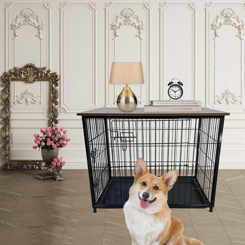 Veliki kavez za pse od drveta s uklonjivim ladicom Veliki kavez za pse od drveta s uklonjivim ladicom