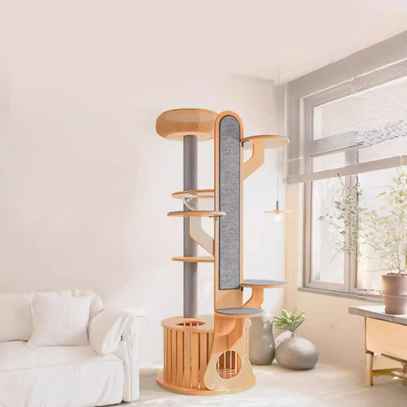 Kaktus oblik drveta penjački okvir Čvrsto stablo mačke s svemirskom kapsulom Kaktus oblik drveta penjački okvir Čvrsto stablo mačke s svemirskom kapsulom