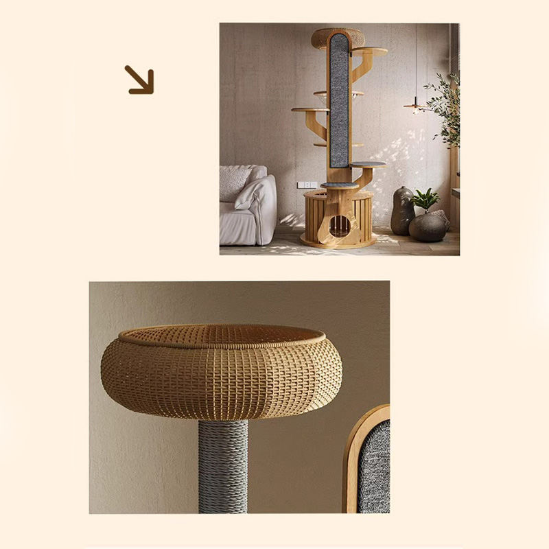 Kaktus oblik drveta penjački okvir Čvrsto stablo mačke s svemirskom kapsulom Kaktus oblik drveta penjački okvir Čvrsto stablo mačke s svemirskom kapsulom