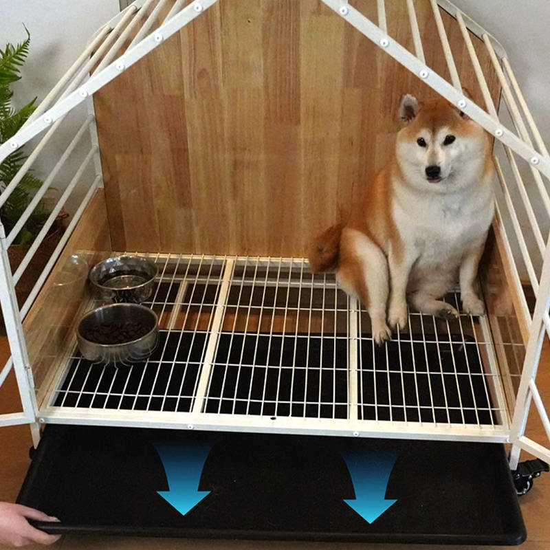 Veliki drveni čelični zatvoreni kavez za pse Veliki drveni čelični zatvoreni kavez za pse