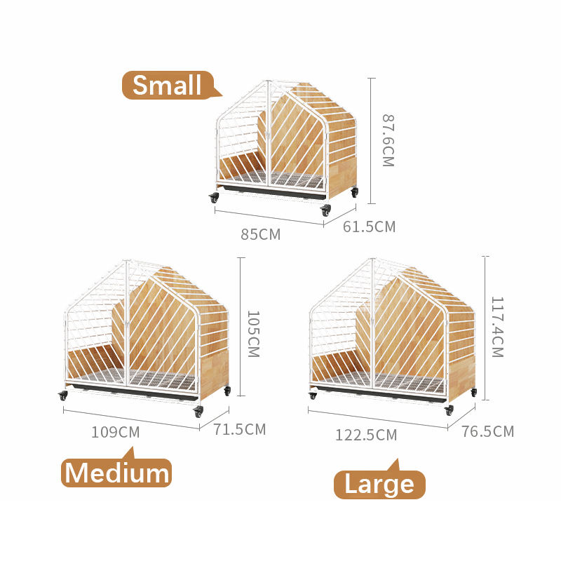 Veliki drveni čelični zatvoreni kavez za pse Veliki drveni čelični zatvoreni kavez za pse