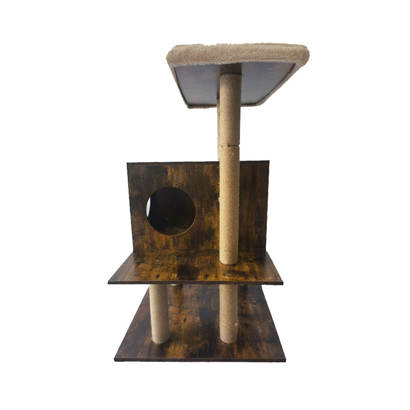 Drveni toranj mačka kuća sisal grebanje stupovi mačje stablo penjanje okvira