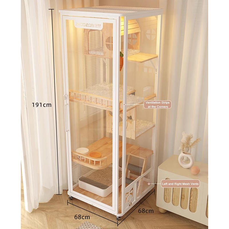 Zatvoreni panoramski toranj hotel drvena vila velika mačja kaveza ormarić Zatvoreni panoramski toranj hotel drvena vila velika mačja kaveza ormarić