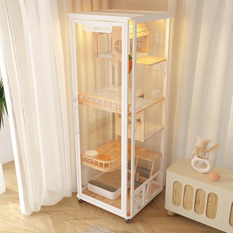 Zatvoreni panoramski toranj hotel drvena vila velika mačja kaveza ormarić Zatvoreni panoramski toranj hotel drvena vila velika mačja kaveza ormarić