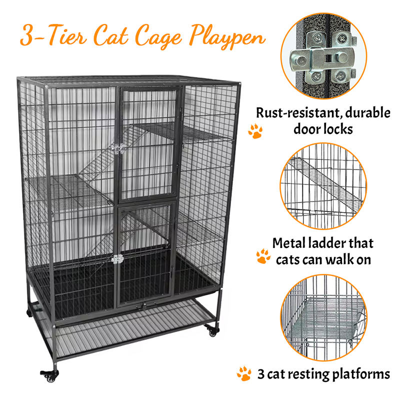Velika teška dužnost 2/3/4-razine metalne kaznene kavez u zatvorenom cijevi s kotačima Velika teška dužnost 2/3/4-razine metalne kaznene kavez u zatvorenom cijevi s kotačima