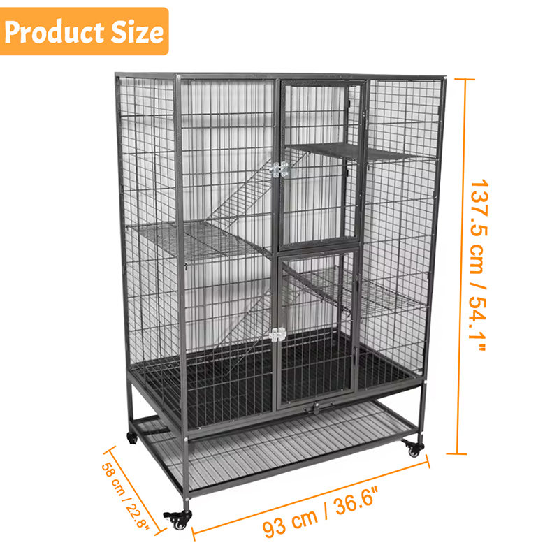 Velika teška dužnost 2/3/4-razine metalne kaznene kavez u zatvorenom cijevi s kotačima Velika teška dužnost 2/3/4-razine metalne kaznene kavez u zatvorenom cijevi s kotačima