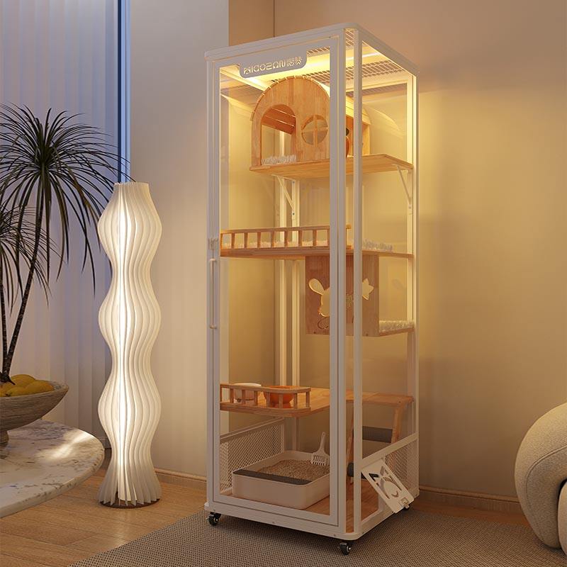 Zatvoreni panoramski toranj hotel drvena vila velika mačja kaveza ormarić Zatvoreni panoramski toranj hotel drvena vila velika mačja kaveza ormarić