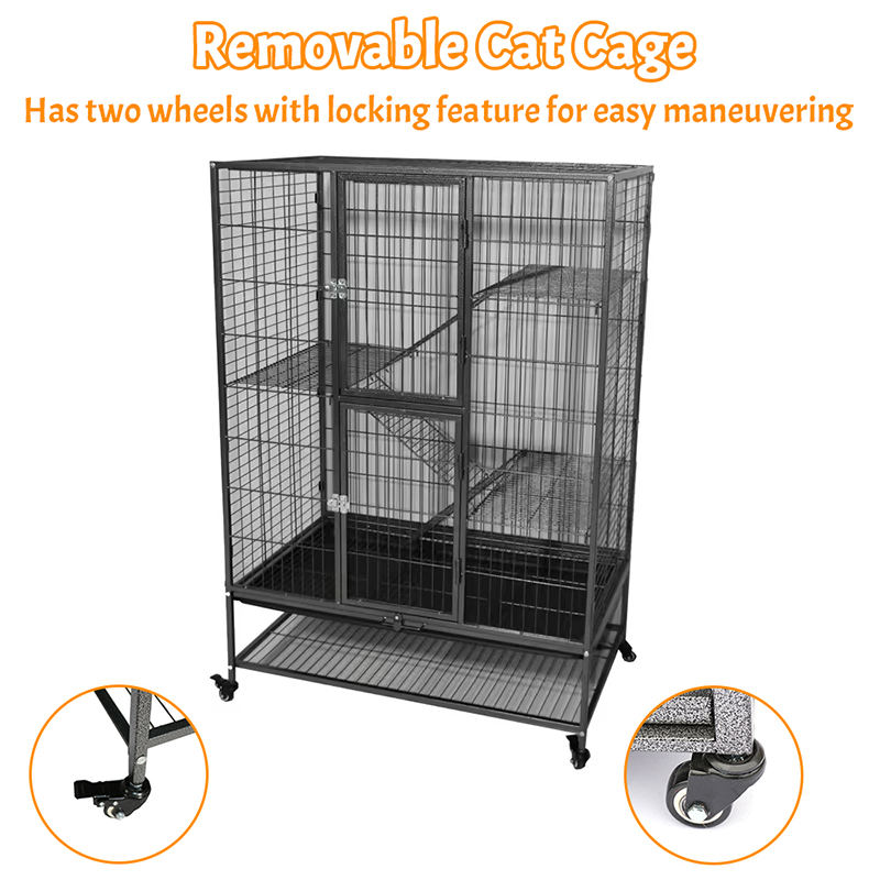 Velika teška dužnost 2/3/4-razine metalne kaznene kavez u zatvorenom cijevi s kotačima Velika teška dužnost 2/3/4-razine metalne kaznene kavez u zatvorenom cijevi s kotačima