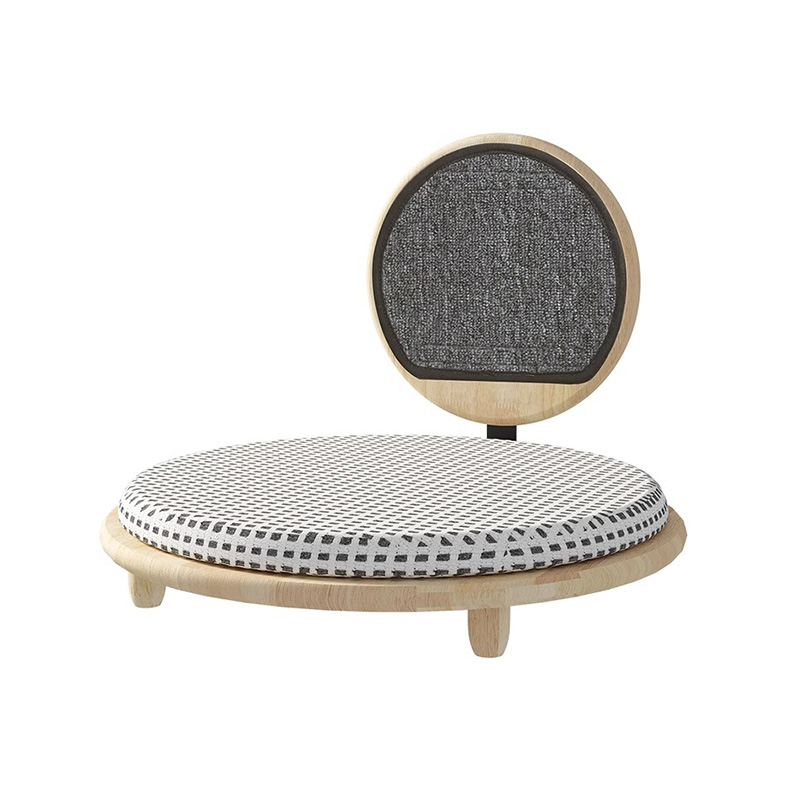 Čvrsto drvo Ugodno gnijezdo mačjeg kreveta s daskom za ogrebotine