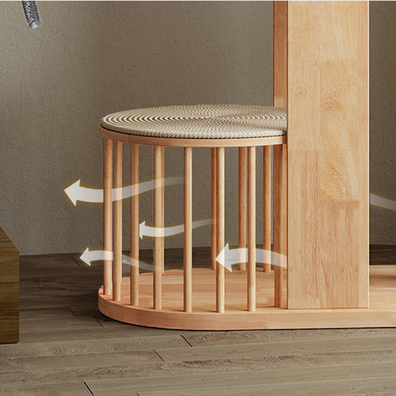 Na više nivoa drvene kule stan za penjanje okvirom mačje stablo Na više nivoa drvene kule stan za penjanje okvirom mačje stablo