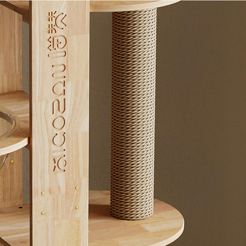 Na više nivoa drvene kule stan za penjanje okvirom mačje stablo Na više nivoa drvene kule stan za penjanje okvirom mačje stablo