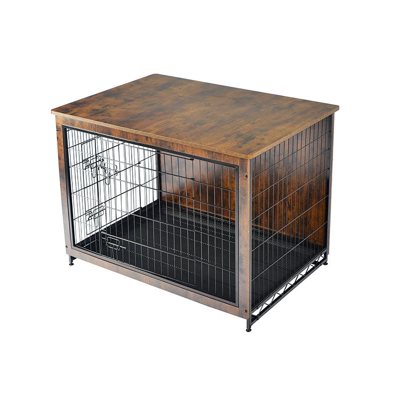 Unutarnji drveni namještaj stil metalne kavez za pse Unutarnji drveni namještaj stil metalne kavez za pse