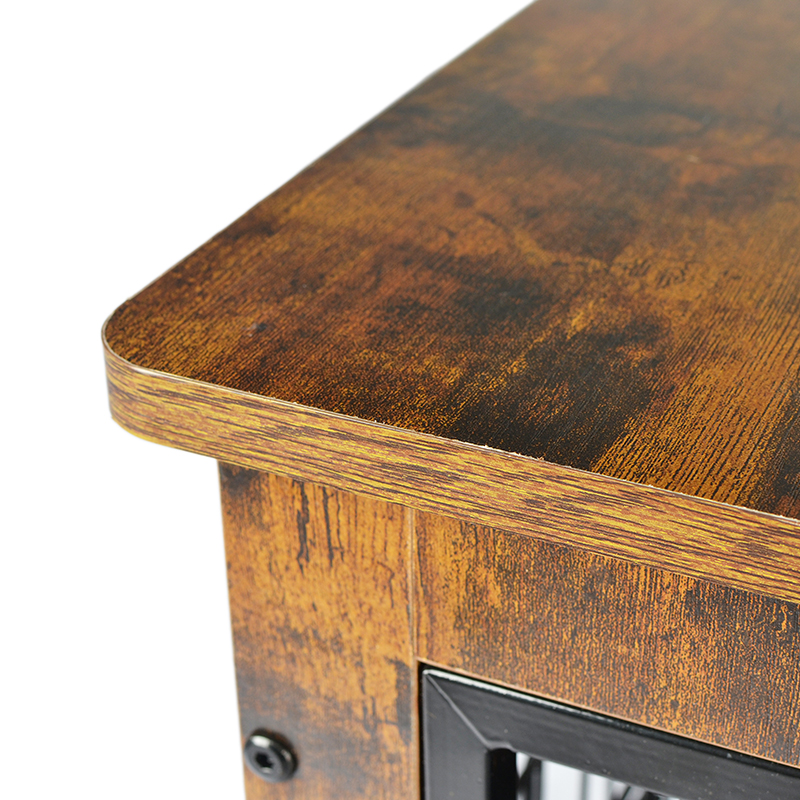 Unutarnji drveni namještaj stil metalne kavez za pse Unutarnji drveni namještaj stil metalne kavez za pse