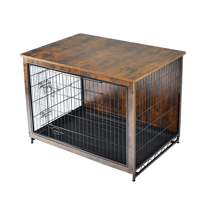 Unutarnji drveni namještaj stil metalne kavez za pse Unutarnji drveni namještaj stil metalne kavez za pse