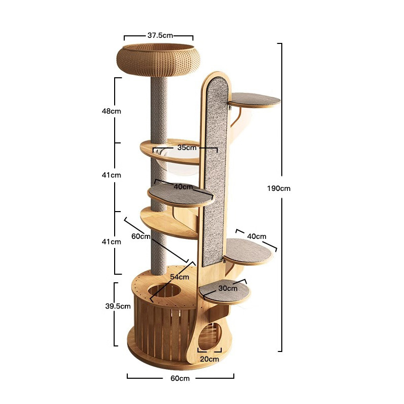 Kaktus oblik drveta penjački okvir Čvrsto stablo mačke s svemirskom kapsulom Kaktus oblik drveta penjački okvir Čvrsto stablo mačke s svemirskom kapsulom