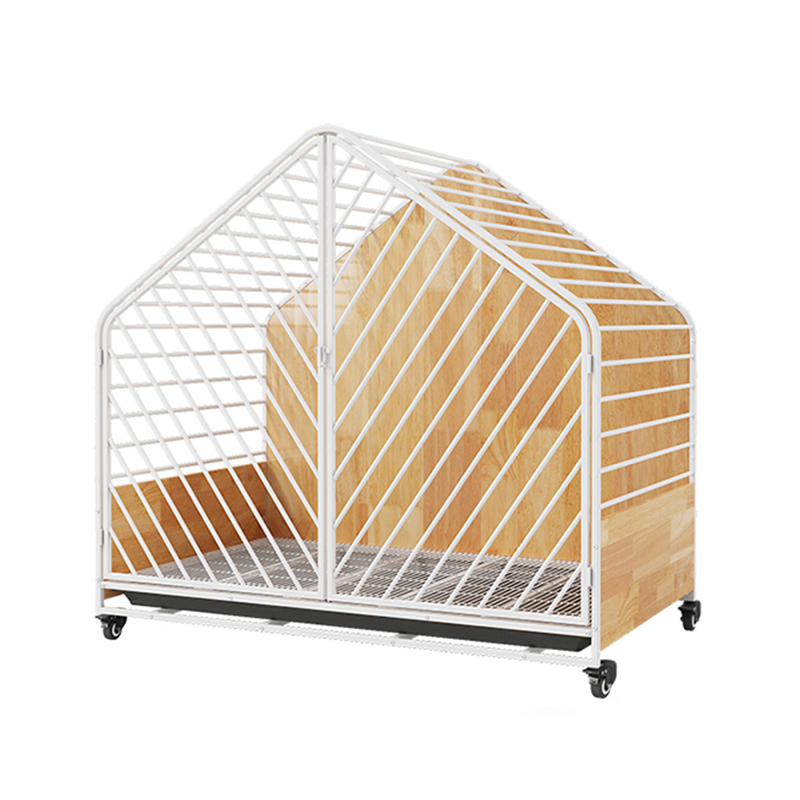 Veliki drveni čelični zatvoreni kavez za pse Veliki drveni čelični zatvoreni kavez za pse